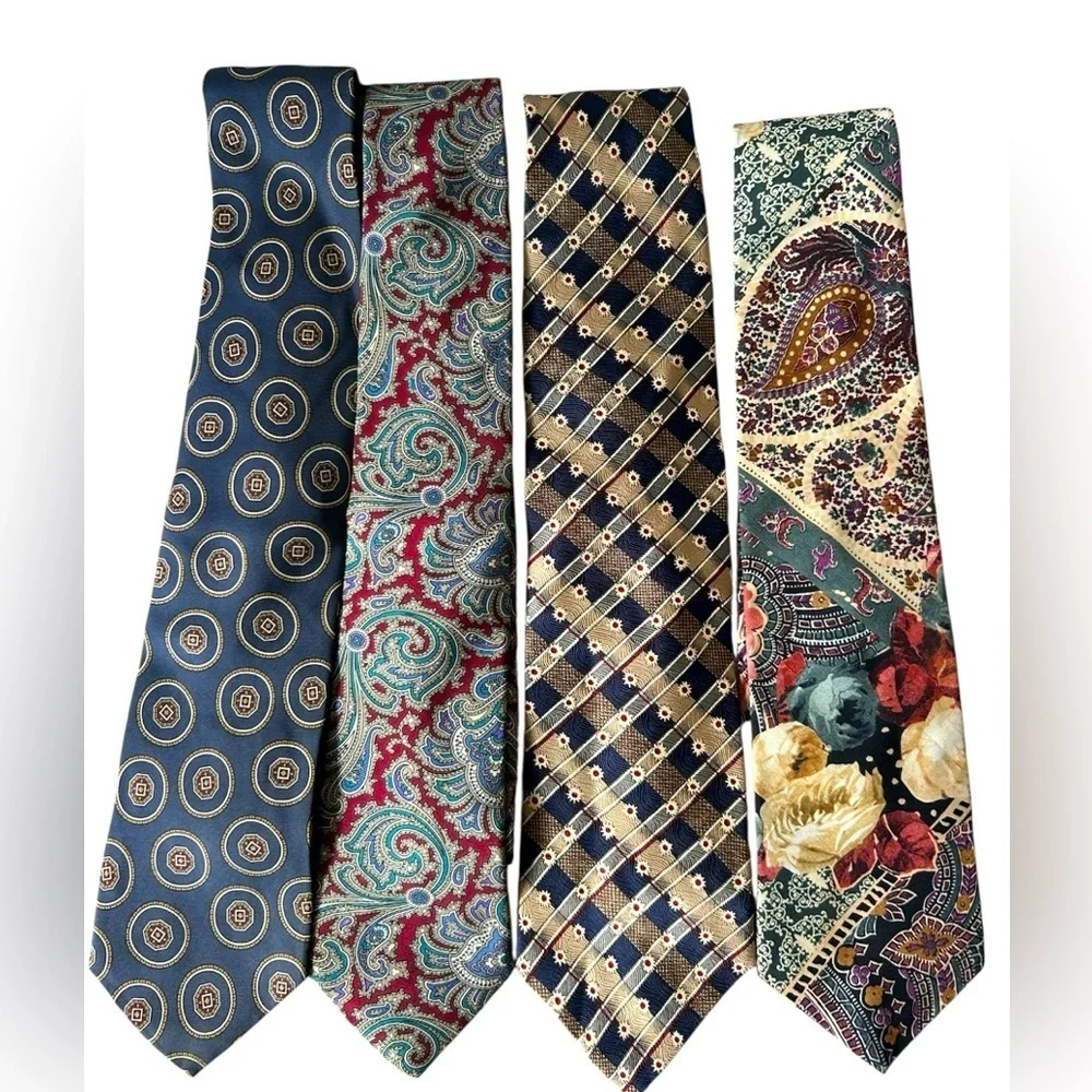 Bundle of Vintage Silk Ties from various brands - Picture 1 of 6